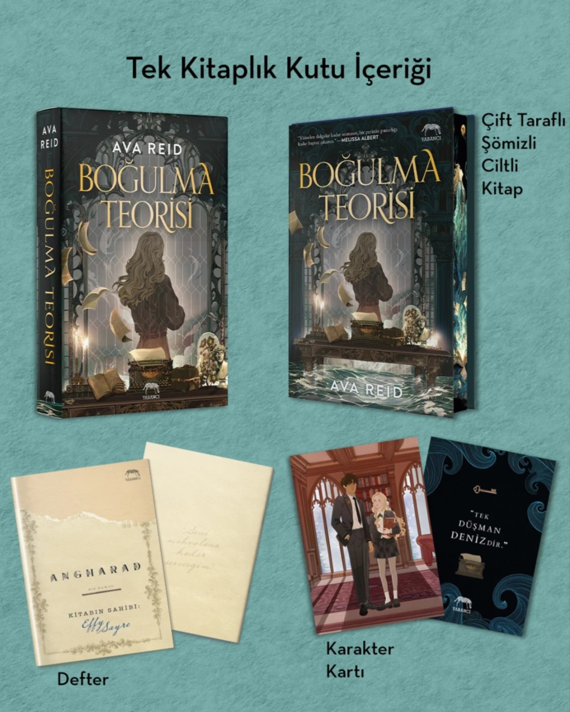 Resim Boğulma Teorisi Özel Baskı Kutulu Set
