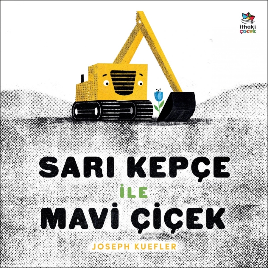 Resim Sarı Kepçe İle Mavi Çiçek