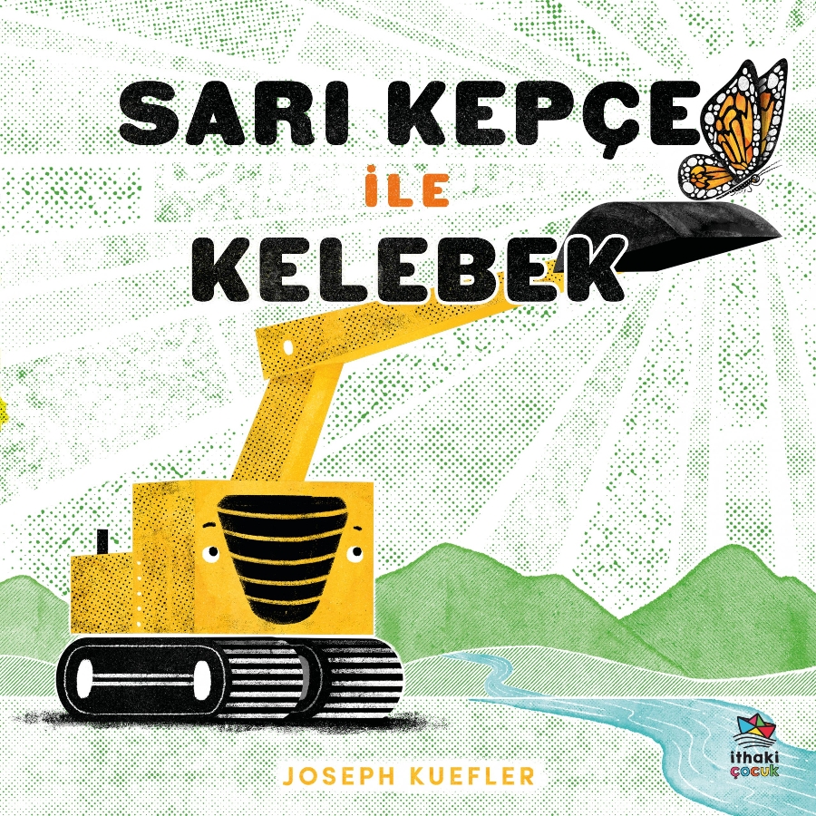 Resim Sarı Kepçe İle Kelebek