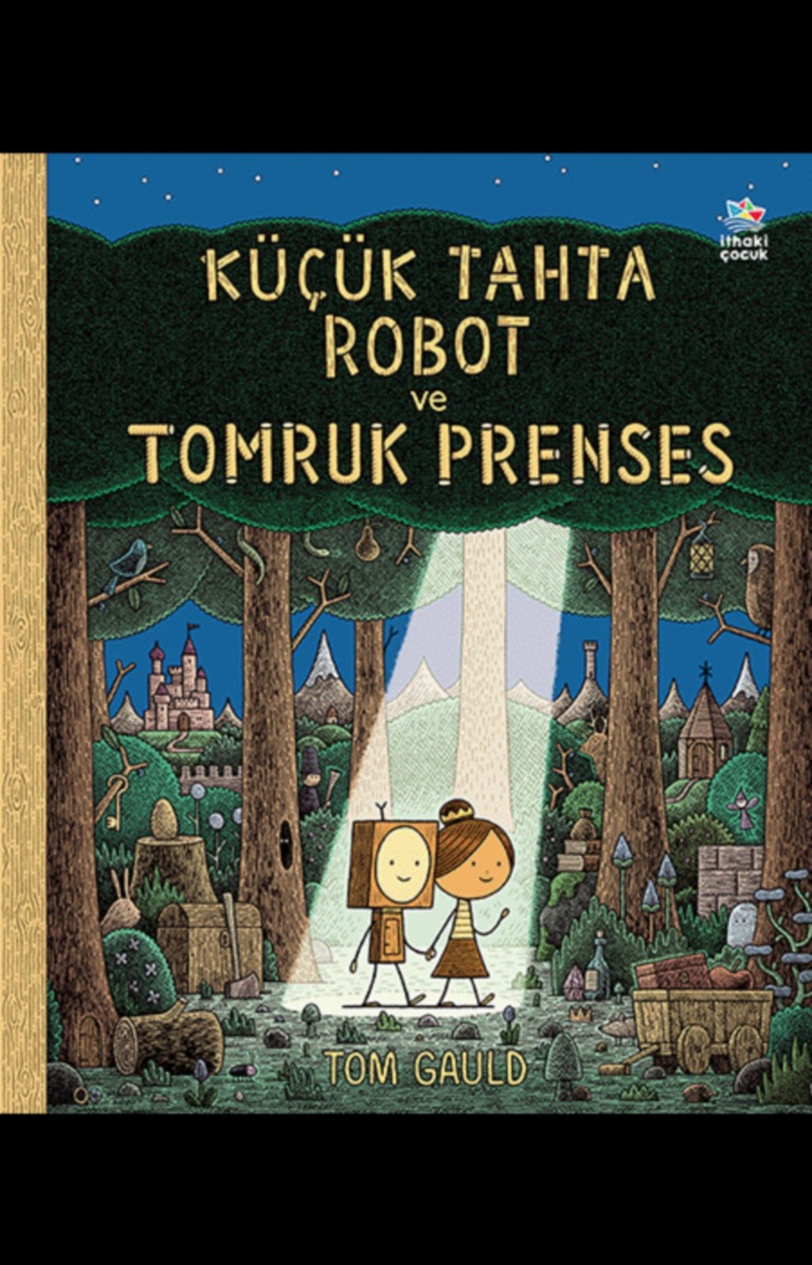 Resim Küçük Tahta Robot Ve Tomruk Prenses