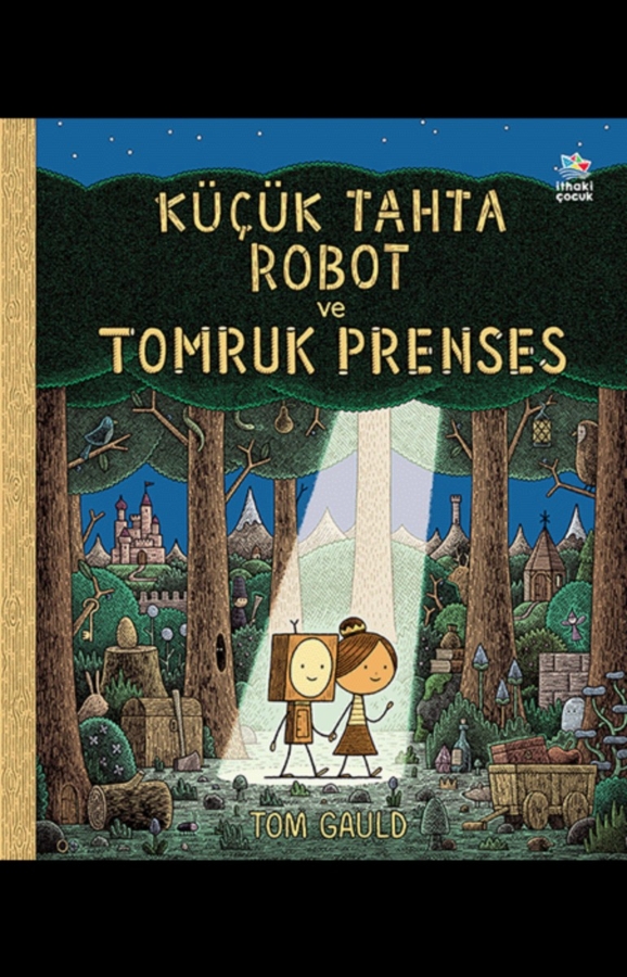 Resim Küçük Tahta Robot Ve Tomruk Prenses