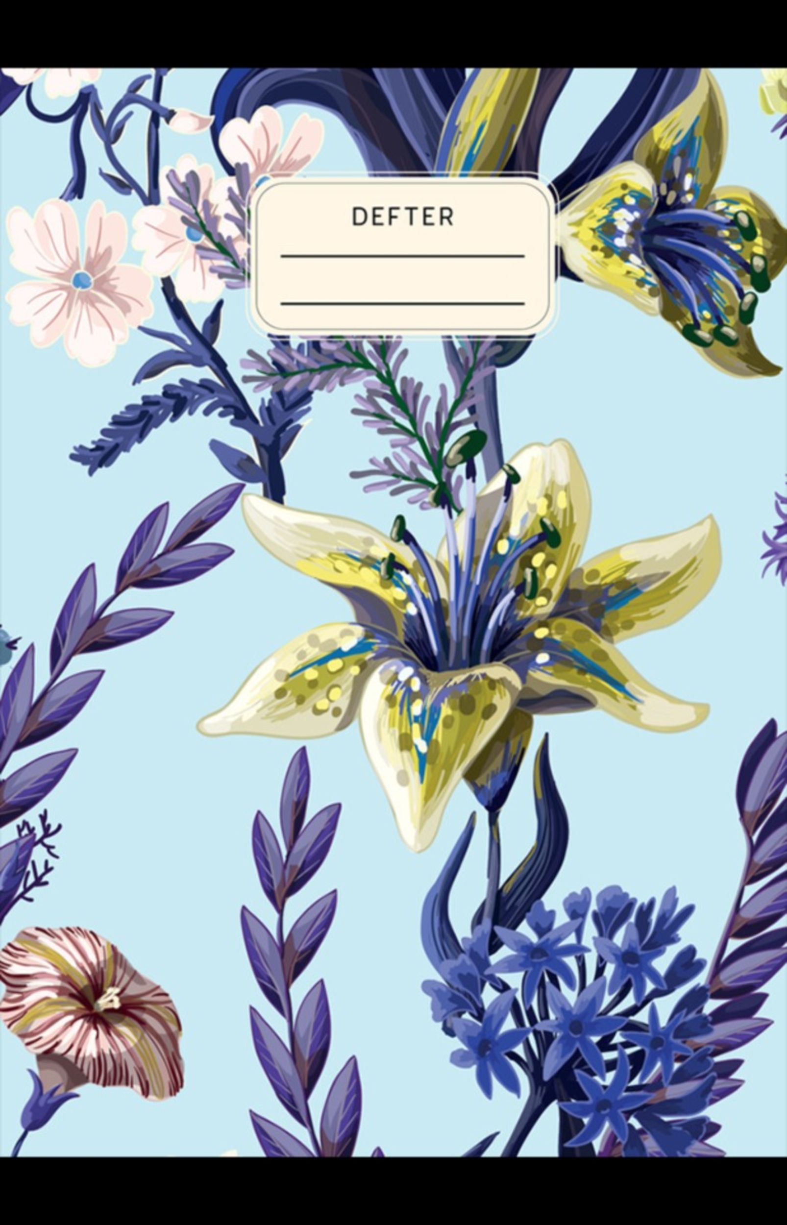 Resim Çiçekli Defter