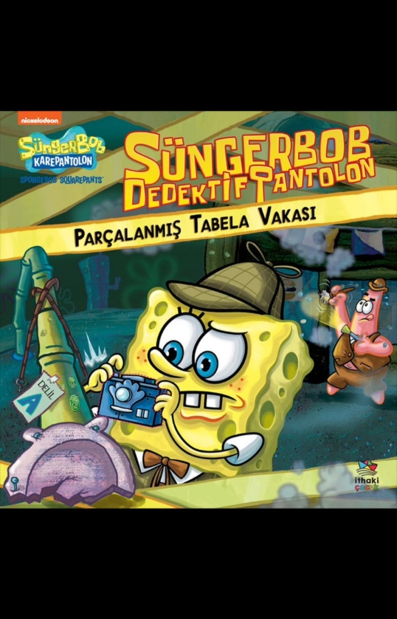 Resim Sünger Bob Dedektif Pantolon Parçalanmış Tabela Vakası